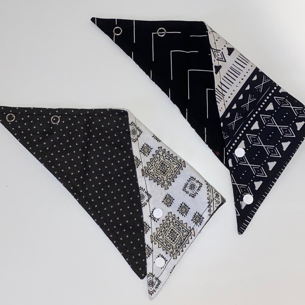 Reversible Dog Bandana Set